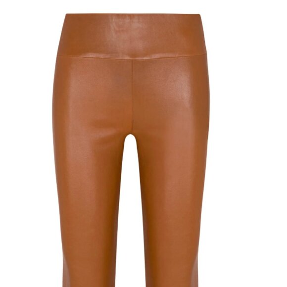 SPRWMN Chestnut Leather Ankle Flare - Picture 2 of 4